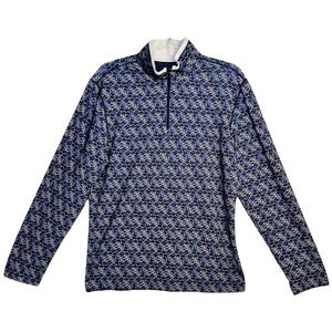 Robert Graham Clubhouse Mens Small Iron Skull Classic Quarter Zip Pullover‎ NWT